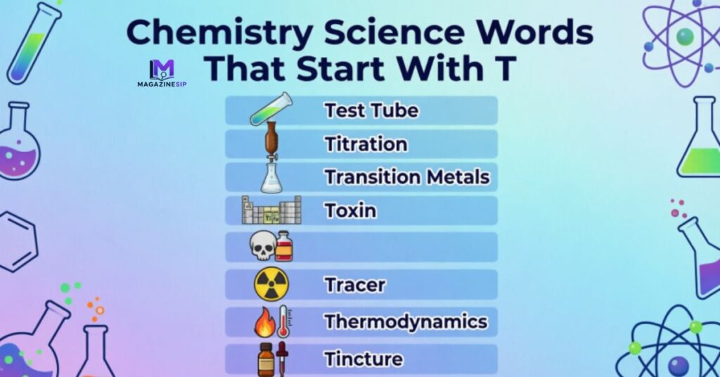 Chemistry Science Words That Start With T