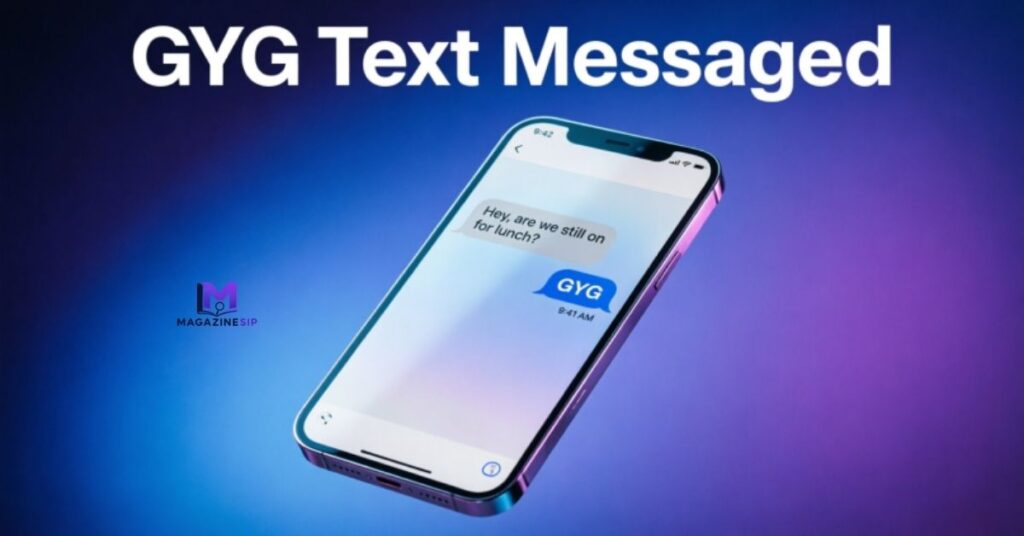 GYG Text Message