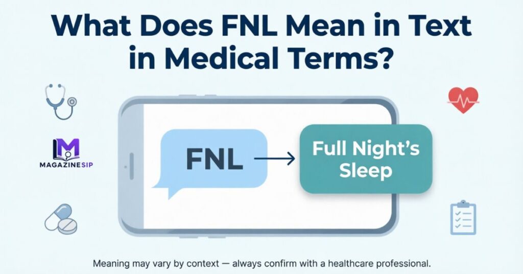 What Does FNL Mean in Text in Medical Terms?