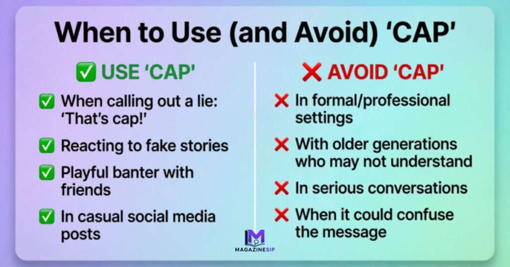 When to Use (and Avoid) “Cap”