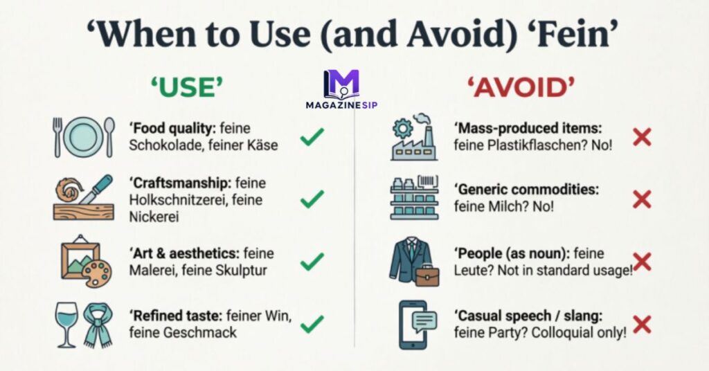 When to Use (and Avoid) “Fein”