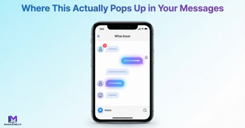 Where This Actually Pops Up in Your Messages